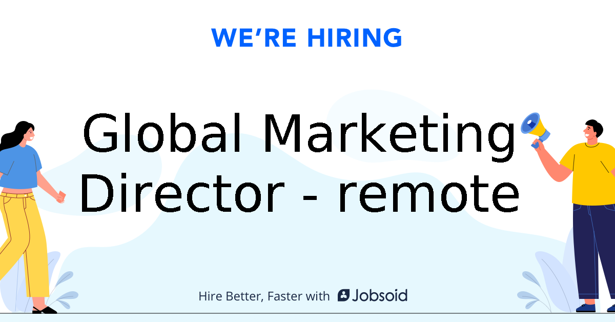 Global Marketing Director remote Living The Dream