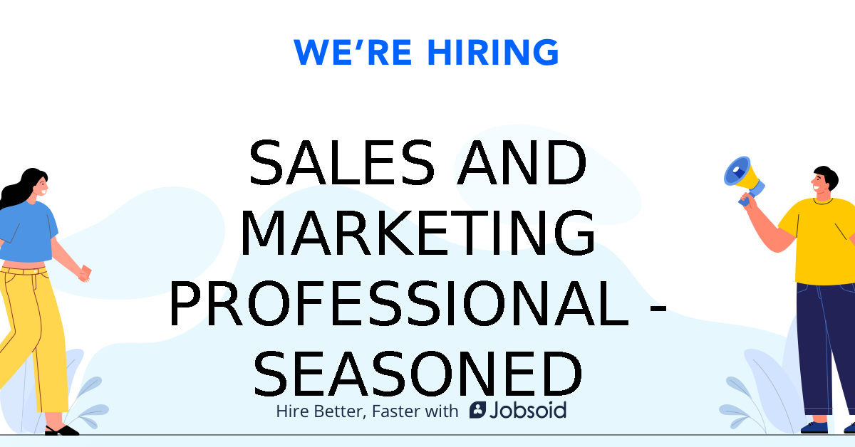 SALES AND MARKETING PROFESSIONAL SEASONED Discover Your Global