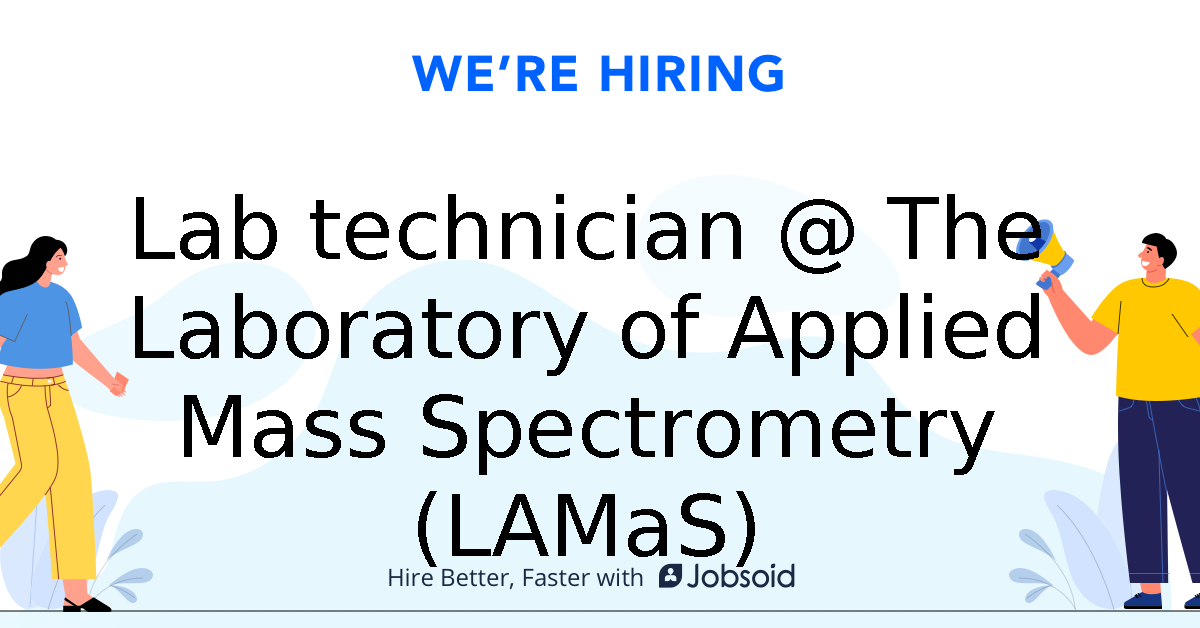 Lab technician The Laboratory of Applied Mass Spectrometry (LAMaS) VIB