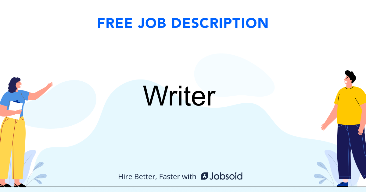Writer Job Description - Image