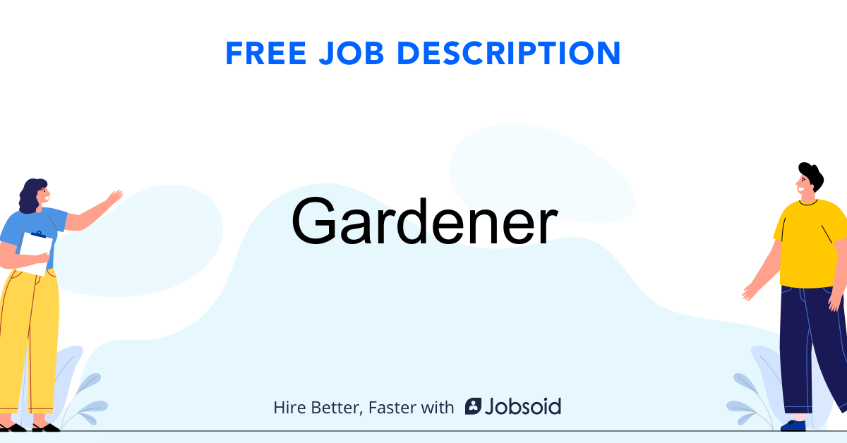 Gardener Job Description - Image