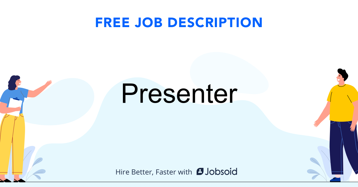 Presenter Job Description - Image