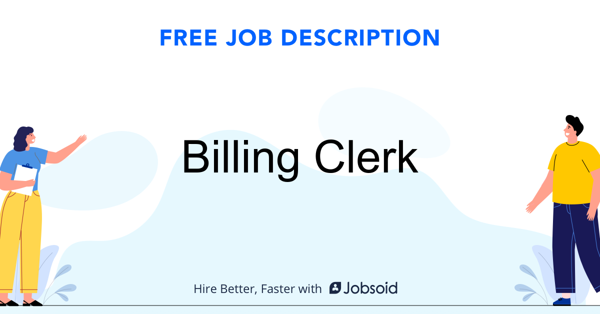 Billing Clerk Job Description Shrm