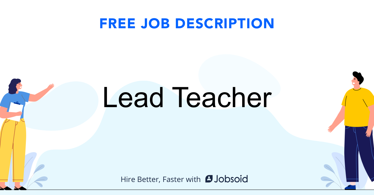 Lead Teacher Job Description Jobsoid