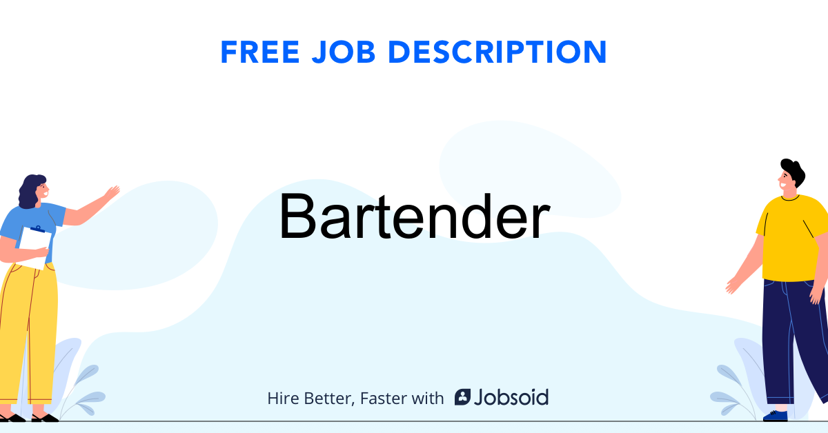 Bartender Job Description - Image