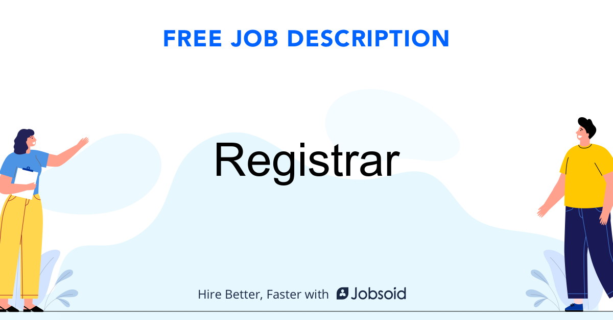 Registrar Job Description Jobsoid