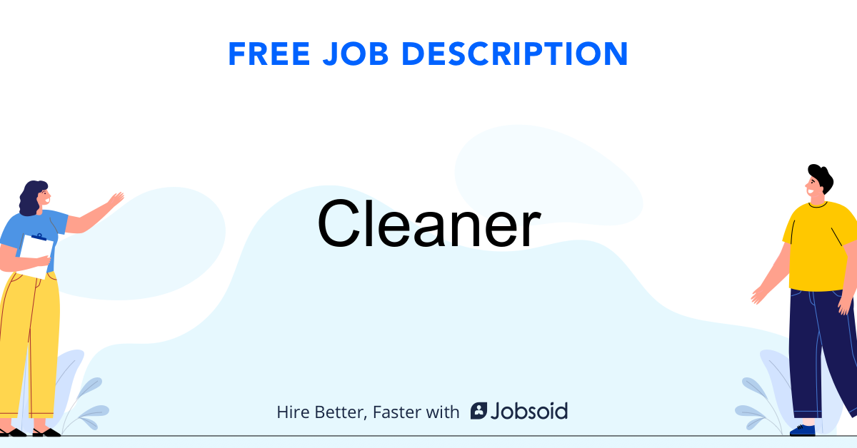 Cleaner Job Description - Image