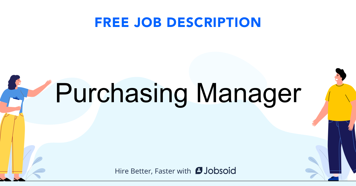 Purchasing Manager Job Description Jobsoid