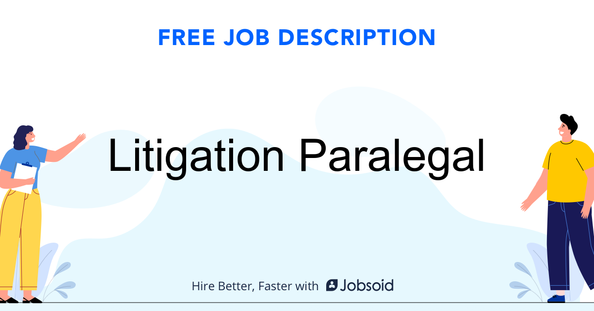 Litigation Paralegal  Job Description - Image
