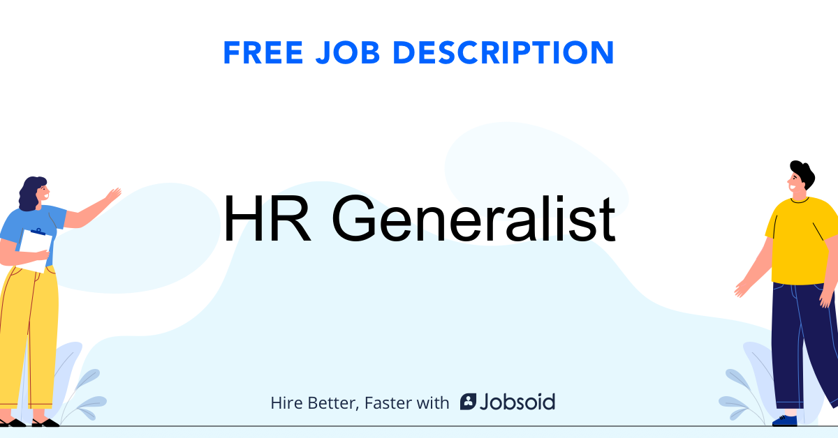 HR Generalist Job Description Jobsoid