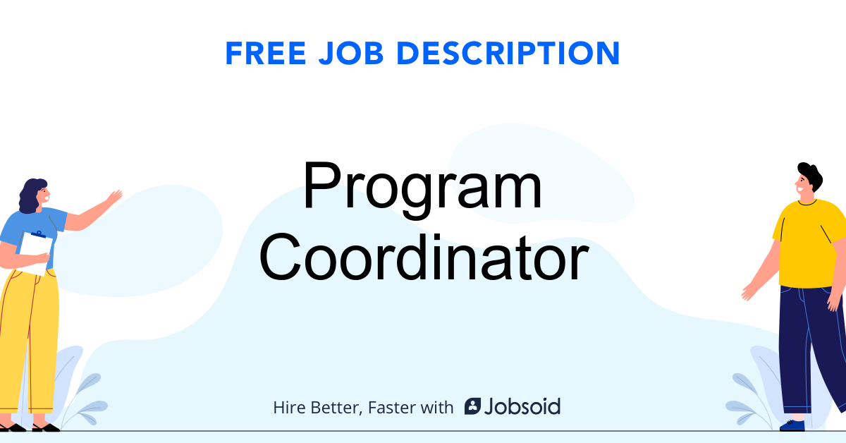 Program Coordinator Job Description Jobsoid